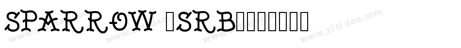 sparrow (sRB)字体转换